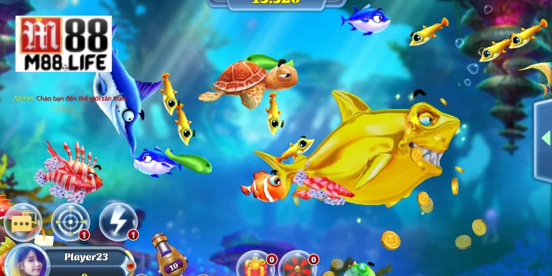 Giao diện của các trò chơi bắn cá sắc nét.