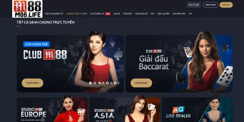 Casino trực tuyến tại M88 là sàn cược đỉnh cao với lượt chơi đông đảo.