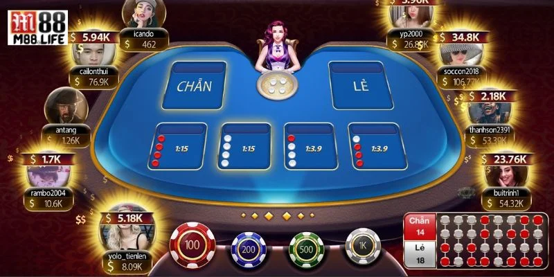 Xóc đĩa tại M88 là bộ môn cược Casino sôi động với hàng nghìn kèo chơi.