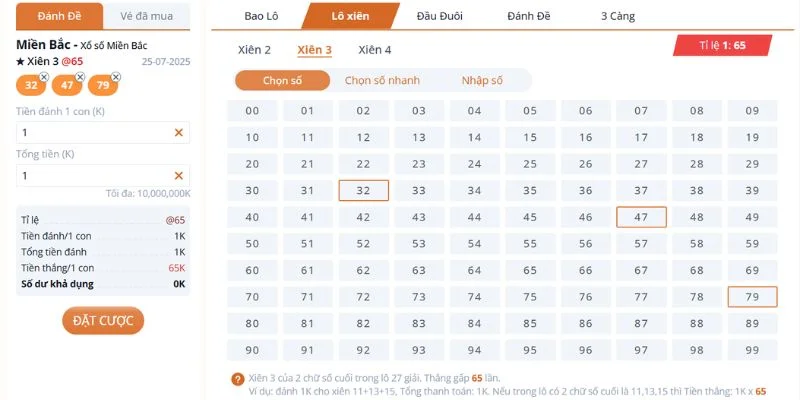 Cược lô xiên mang đến cho bet thủ cơ hội kiếm tiền lớn.