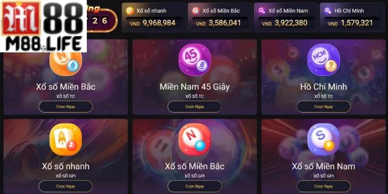 Xổ số TC M88 sở hữu nhiều điểm ưu việt.